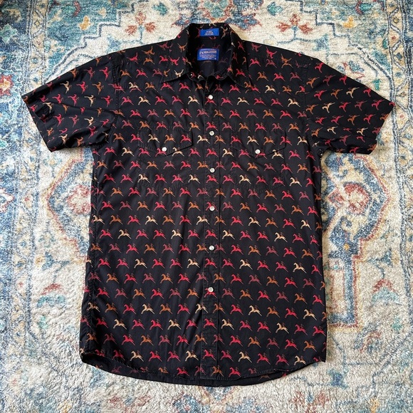 Vintage Pendleton Horses Button-up Shirt Small - Picture 1 of 4